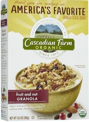 CascadianFarmOrganicGranolaCereal-Fruit&Nut-13.5OZ