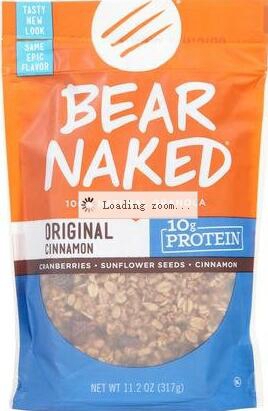 Bear Naked 100% Natural Granola - Original Cinnamon Protein - 11.2 OZ