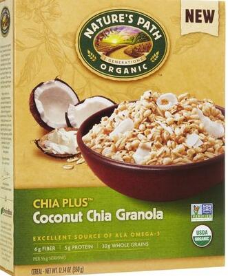 Nature's Path Chia Plus, Coconut Chia Granola, 12.34 oz