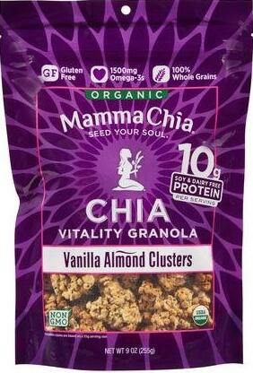 Mamma Chia Vitality Granola Clusters - Vanilla Almond - 9 oz