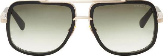 Black&GoldMach-OneAviatorSunglasses
