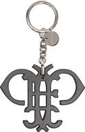 BlackLeatherLogoKeychain