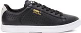 PUMA MEN'S TENNIS COURT STAR CRAFTED LOW TOP TRAINERS - BLACK/GLACIER