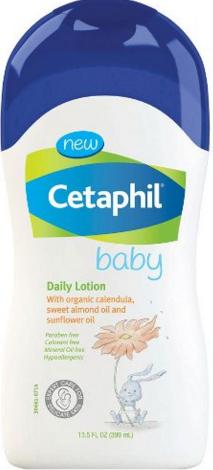 Cetaphil Baby Daily Lotion with Organic Calendula, Sweet Almond Oil and Sunflower Oil