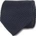 NavyKnittedSilkTie