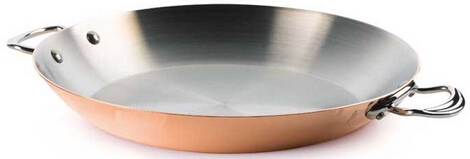 MauvielCookware:M'Heritage150SCopper-Stainless13.7InchPaellaPan