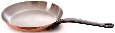 MauvielCookware:M'Heritage250CCopper-StainlessRoundFryPan