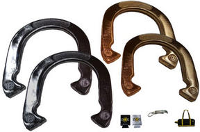 GoldSilverHorseshoesSet