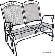 WroughtIronDoubleGliderChair
