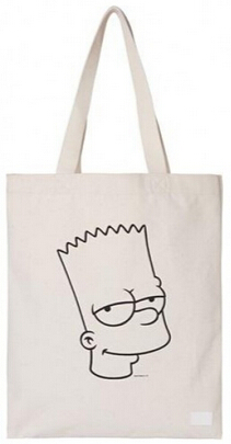 [ss16 Simpsons] Sleepy Bart Eco Bag (ivory)