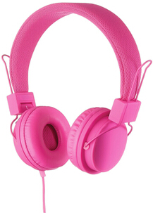 GoodmansOnEarHeadphonesWithIn-LineMic&Remote-Pink