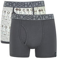 CrosshatchMen'sSquint2-PackBoxerShorts-VaporousGrey/Magnet