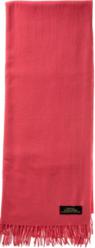 CASHMERE FRINGED THROW CORAL