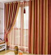 NewArrivalLuxuryRedGoldenThermalInsulatedCurtains