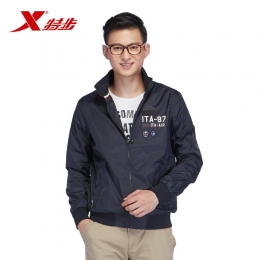 特步專柜同款男夾克時尚休閑防寒男外套987329120348