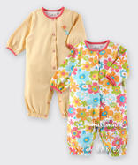 女嬰春夏兩件裝連身衣哈衣爬服