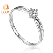 洛宝希 女士钻石戒指 求婚结婚钻戒 3EX完美切工 裸钻定制LA188