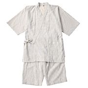 棉麻雙層紡織涼爽和服式夏季短裝