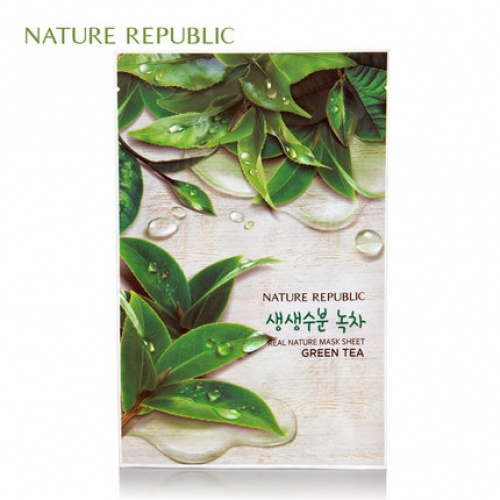自然乐园nature republic清新绿茶 面膜（23ml/5片）