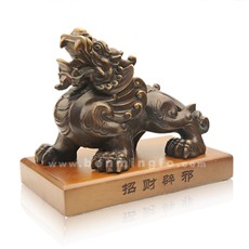 開光銅器飛貔貅擺件★大號皮丘家居風水工藝品擺設★旺財鎮宅守財