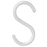 铝制S型挂钩小3件装约3×5.5cm/银色