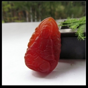 紅玉髓生肖牛本命佛虛空藏菩薩
