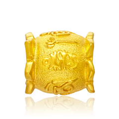 【網(wǎng)店尊享款】光沙轉(zhuǎn)運(yùn)珠黃金足金吊墜