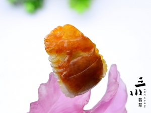 特價豆種天然A貨翡翠瑞獸吊墜