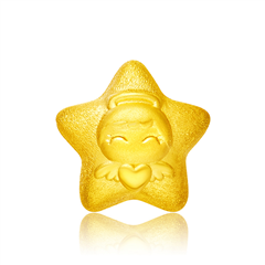 周大福福星寶寶可愛星星真情寶寶黃金足金吊墜