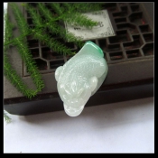 精品天然緬甸A貨飄綠翡翠玉金蟾掛件/招財開運助事業/玉緣軒正品