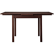 木质可伸缩餐桌/水曲柳/宽80-130×深80×高72cm