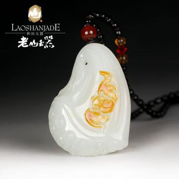 陶連東作品和田玉籽料掛件連年有福大師作品