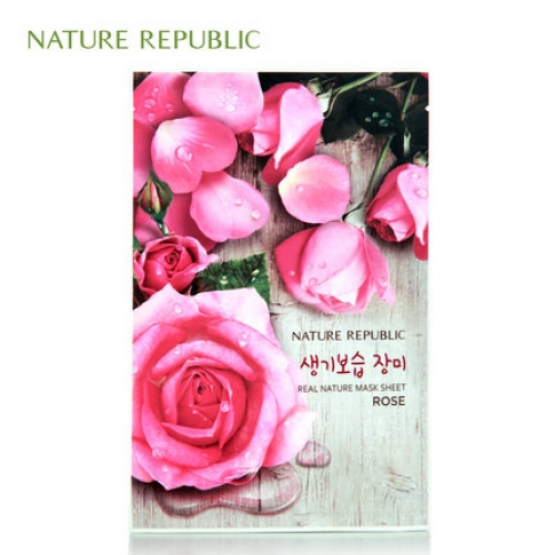 自然乐园nature republic自然主张玫瑰面膜（23ml/5片）