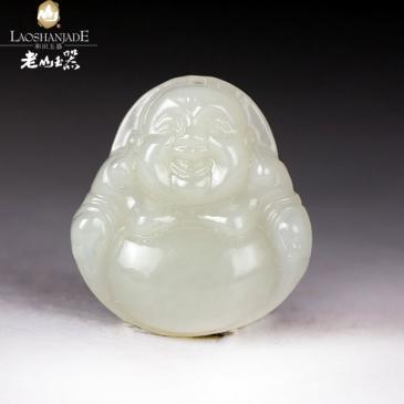 和田玉掛件彌勒佛女款吊墜