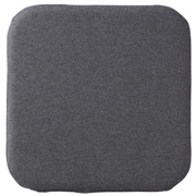 聚氨酯泡沫低反弹坐垫方形混炭灰色36×36cm