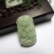 純天然緬甸a貨翡翠玉鳳凰吊墜