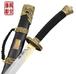 斬馬刀——折疊鍛打百煉鋼刀身、卷草尾螭龍紋純銅裝具、手工黑檀刀鞘--威武霸氣,彰顯大將風(fēng)范！