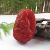 天然紅玉髓大版生肖守護(hù)神阿彌陀佛/生肖豬狗護(hù)身吉祥物本命佛/紅玉阿彌陀佛掛件