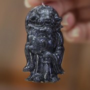 翡翠鐘馗花件