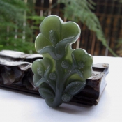 天然新疆和田玉花開富貴項(xiàng)墜/和田玉花朵掛件/花開富貴玉墜/玉緣軒正品