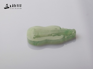特價冰糯種天然A貨翡翠琵琶吊墜