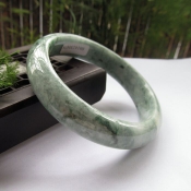 緬甸翡翠A貨飄花玉手鐲/正品油青緬甸翡翠玉鐲子/玉石手鐲
