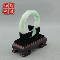 瑞氣和光595-21正品飄花冰種油綠手鐲專柜純天然翡翠A貨玉鐲送禮物女手鐲