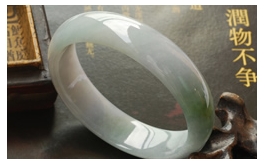 天然翡翠手鐲--雁過留影老坑冰種藍(lán)紫淺綠底外飄黃綠質(zhì)細(xì)光澤獨(dú)特悠然圓鐲(58)