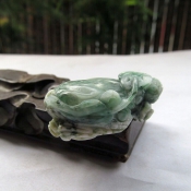純天然南陽獨玉招財辟邪玉貔貅掛件/玉緣軒正品