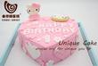 昆明翻糖蛋糕生日蛋糕訂制昆明蛋糕配送★愛心HelloKitty蛋糕