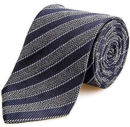 藏青色灰色回纹领带