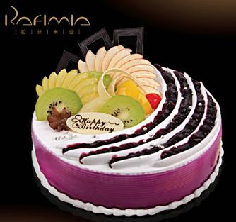 紫色爱恋S035动物奶油蛋糕