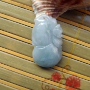 精美翡翠代代有福掛件