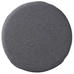 聚氨酯泡沫低反弹坐垫圆形混炭灰色直径34cm